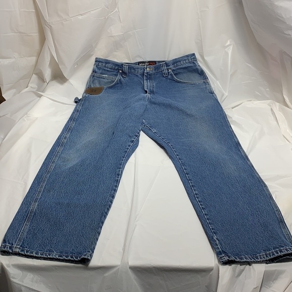 MEN’S Wrangler Riggs Workwear Blue Carpenter Jeans size 38 x 32 - Picture 5 of 10
